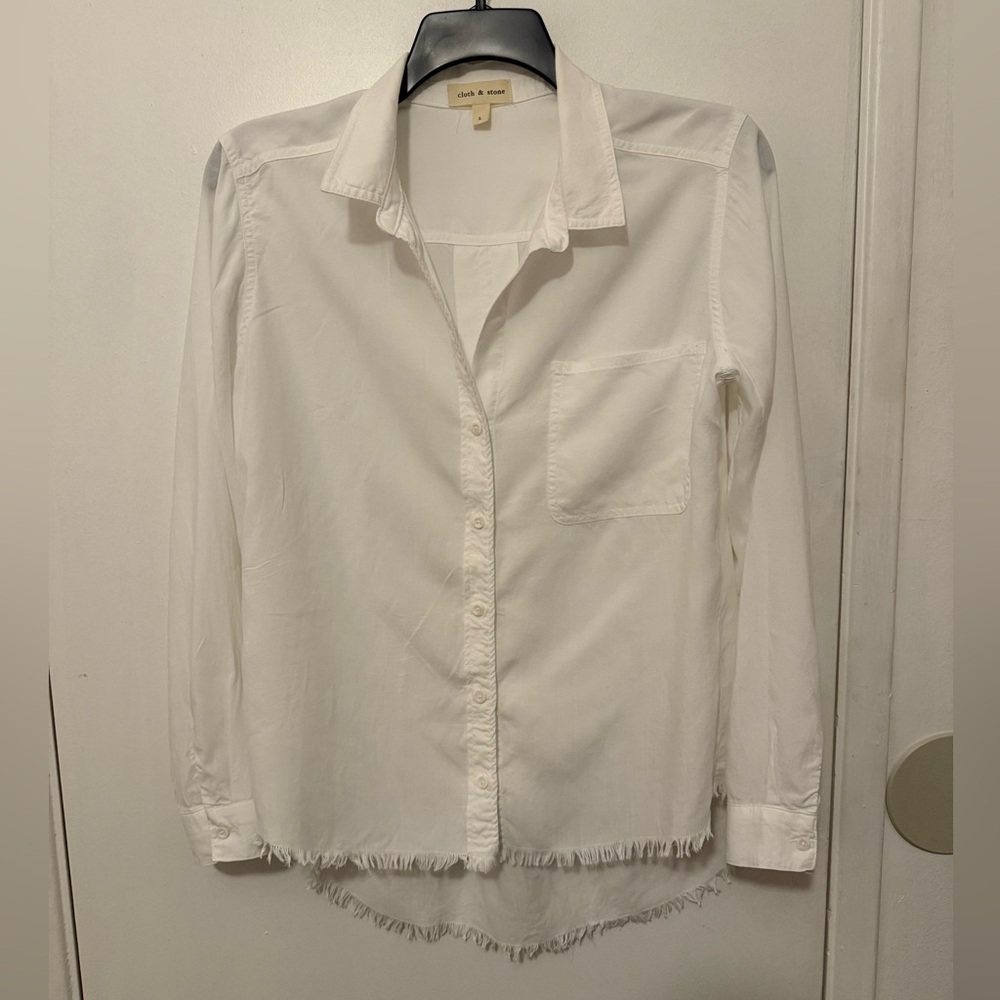 Anthropology Cloth & Stone Classic White Shirt